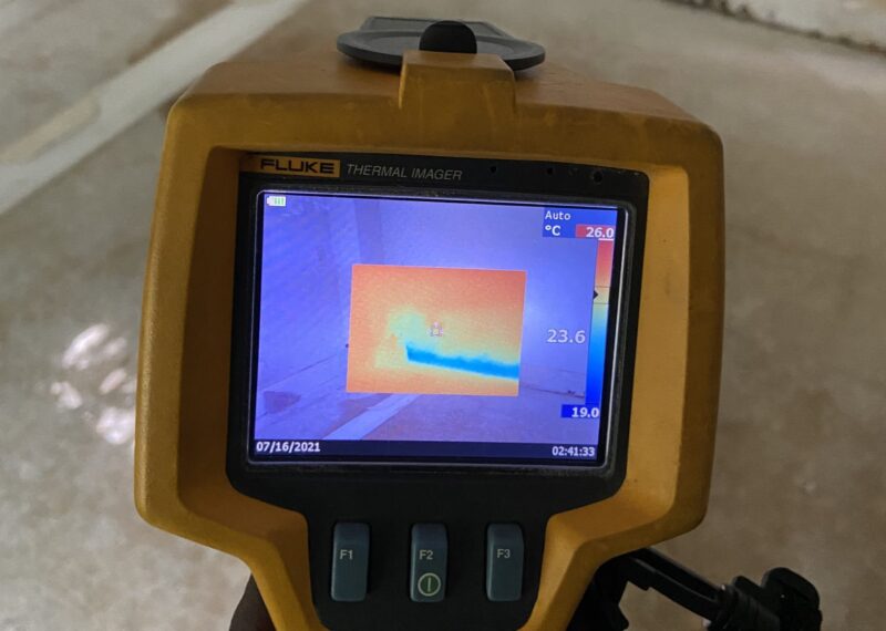 thermal imager and moisture detection equipment